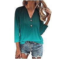 Algopix Similar Product 11 - Womens Summer Shirts with Sleeves