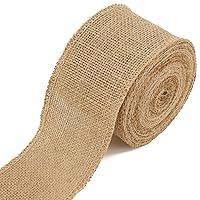 Algopix Similar Product 19 - LaRibbons 3 Inch Burlap Wide Fabric