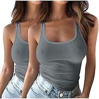 Algopix Similar Product 19 - Womens Sleeveless Tank Top 2 PCS