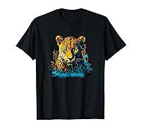 Algopix Similar Product 2 - jaguar head wildlife T-Shirt