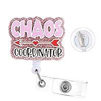 Algopix Similar Product 11 - Pink Chaos Coordinator Badge Reel with