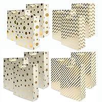Algopix Similar Product 15 - UNIQOOO 12PCS Metallic Gold Christmas