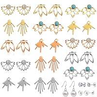 Algopix Similar Product 1 - 18 Pairs Multiple Dainty Lotus Flower