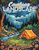 Algopix Similar Product 11 - Camping Landscape Coloring Book
