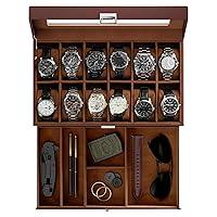 Algopix Similar Product 14 - ProCase Watch Box for Men 12 Slot Mens