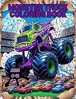 Algopix Similar Product 12 - Monster Truck Coloring Book Coloring