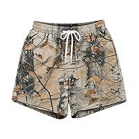 Algopix Similar Product 14 - Mens Cargo Sweat Shorts 2024 Camo Cargo