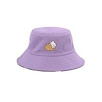 Algopix Similar Product 6 - Milkmochabear Reversible Bucket Hat