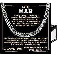 Algopix Similar Product 19 - SUTERY To My Man Necklaces Gift Promise