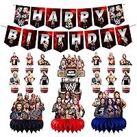 Algopix Similar Product 1 - Wrestling Birthday Decorations