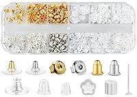 Algopix Similar Product 2 - Earring Backs for Studs Clear Plastic