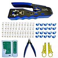 Algopix Similar Product 6 - Rj45 Crimp Tool Kit Pass Through and