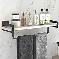 Algopix Similar Product 2 - XZHXFX Marble Bathroom Shelf with Towel