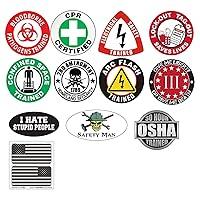 Algopix Similar Product 6 - STICKERDAD Hard Hat Stickers 12 Pieces