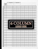 Algopix Similar Product 12 - 6 Column Ledger Book Simple Six Column