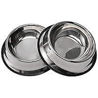 Algopix Similar Product 14 - 2Packs Stainless Steel Dog Bowl with