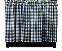 Algopix Similar Product 7 - IHF New 24 Tier Curtain Picnic Blue