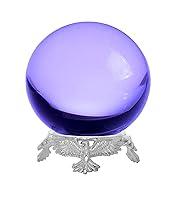 Algopix Similar Product 9 - Amlong Crystal Purple Crystal Ball 50mm