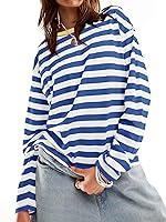 Algopix Similar Product 19 - Tankaneo Womens Striped Shirt Long