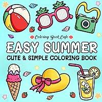 Algopix Similar Product 12 - Easy Summer Cute and Simple Coloring