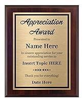 Algopix Similar Product 4 - Appreciation Award Plaque Customized