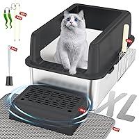 Algopix Similar Product 18 - Stainless Steel Litter Box9In1