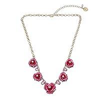 Algopix Similar Product 9 - Betsey Johnson Rose Bib Necklace