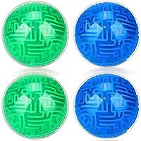 Algopix Similar Product 10 - Sumind 4 Pcs 3D Puzzle Maze Ball Magic