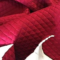 Algopix Similar Product 1 - luvfabrics Red Suede Quilted Auto