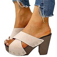 Algopix Similar Product 4 - ZYAHHFAC Platform Sandals Women chunck
