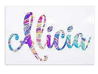 Algopix Similar Product 4 - Rainbow Name Sticker For Laptops