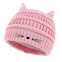 Algopix Similar Product 12 - Girls Sequin Cat Ears Hats Cute Winter