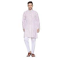 Algopix Similar Product 18 - ITOS365 Men Cotton Printed Kurta Pyjama