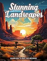 Algopix Similar Product 13 - Stunning Landscapes Coloring Book