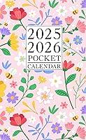 Algopix Similar Product 17 - Pocket Calendar 20252026 for Purse