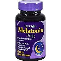 Algopix Similar Product 11 - Natrol Melatonin - 3 mg - 60 Tablets