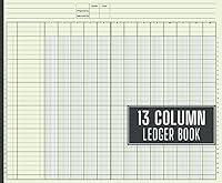 Algopix Similar Product 16 - 13 Column Ledger Book Account Tracker
