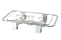 Algopix Similar Product 10 - NewlineNY Chrome Plated Glass Dish