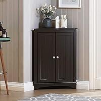 Algopix Similar Product 5 - Spirich Home Floor Corner Cabinet with