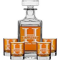 Algopix Similar Product 7 - Personalized Etched Glass 26oz Whiskey