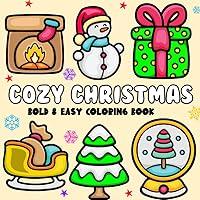 Algopix Similar Product 13 - Cozy Christmas Coloring Book Bold and