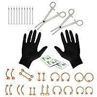 Algopix Similar Product 8 - BodyJ4You 36PC PRO Body Piercing Kit 