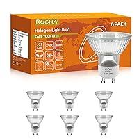 Algopix Similar Product 8 - RUCHA Gu10 Halogen Light Bulds 6 Pack