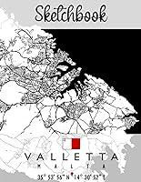 Algopix Similar Product 16 - Sketchbook VALLETTA MAP MALTA