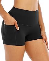 Algopix Similar Product 20 - CHRLEISURE Spandex Yoga Biker Shorts