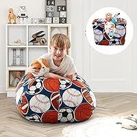 Algopix Similar Product 3 - Loungie Stuffed Animal Storage Bean Bag