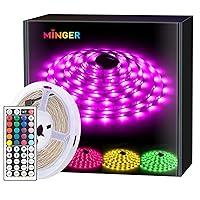 Algopix Similar Product 1 - MINGER RGB LED Strip Lights 164ft