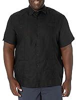 Algopix Similar Product 10 - Cubavera Mens FourPocket Mini Pintuck