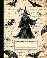 Algopix Similar Product 6 - Halloween Composition Notebook Vintage