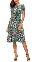 Algopix Similar Product 16 - EXCHIC Womens Floral Printed Dress